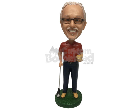 Custom Bobblehead Golf Player With His Bat - Sports & Hobbies Golfing Personalized Bobblehead & Cake Topper Custom Bobblehead Golf Player With His Bat - Sports & Hobbies Golfing Personalized Bobblehead & Cake Topper